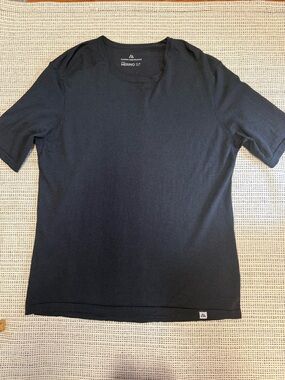 Danish Endurance Men’s Black Merino Blend Baselayer Short Sleeve Tee Large